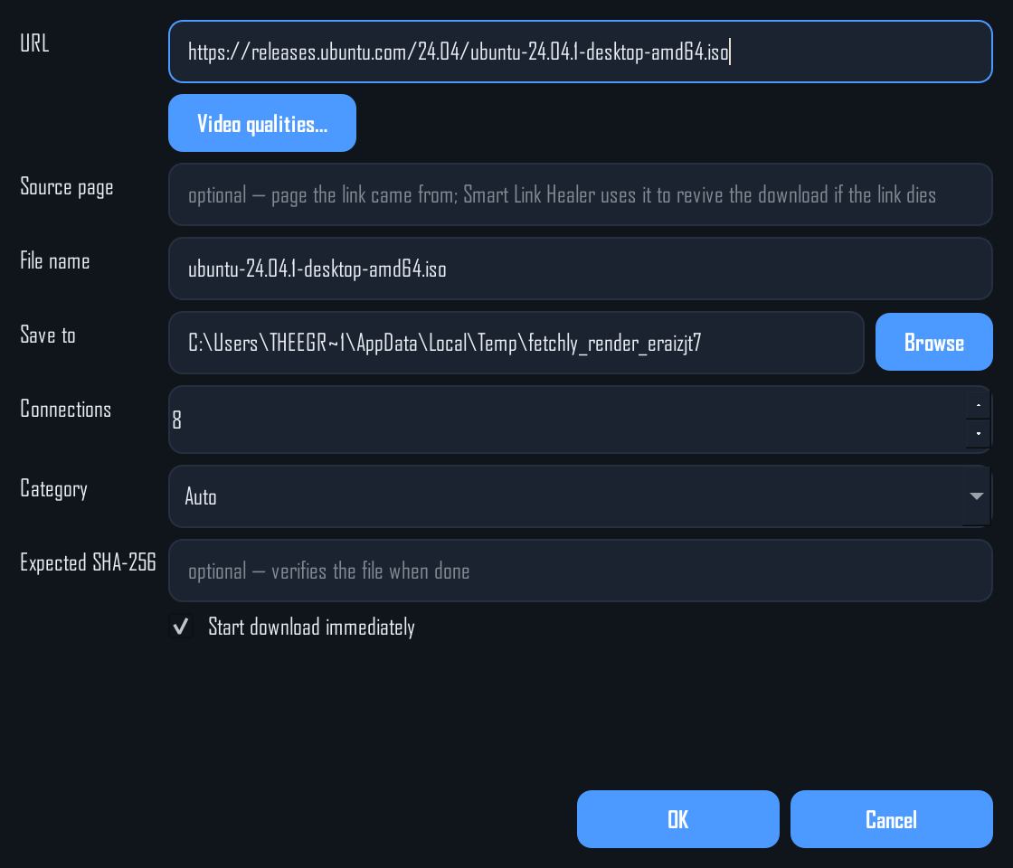 Fetchly add-download dialog